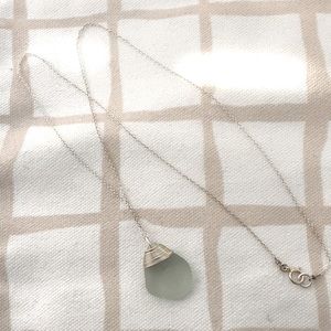 Sterling Beach Glass Necklace